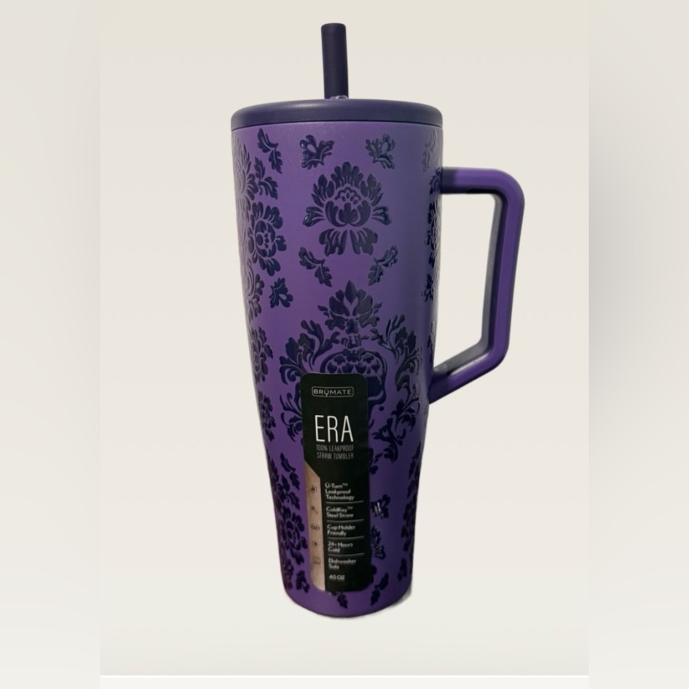 BRUMATE ERA 40 OZ; VIOLET VEIL; NWT With 1 Violet Veil Straw Cover